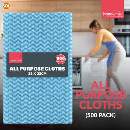 200-1200Pk All Purpose Cleaning Cloths | Blue Home Kitchen Hygienic Wipes J Type