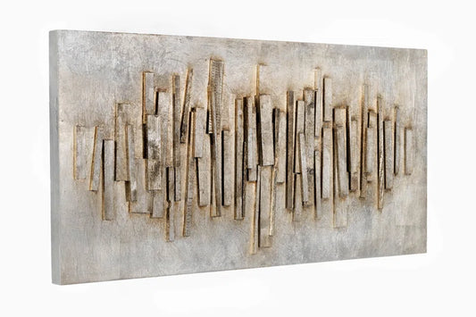 Handmade Modern Abstract Wall Decor on Solid Wood