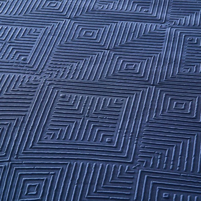 Polyester Geometric Duvet Cover with Pillowcases