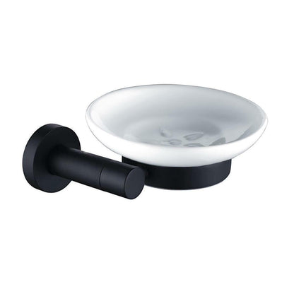 Modern round Black Matte Bathroom Accessories