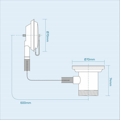 Btwl Toilet Flat Pack Vanity Unit Bath & Taps Complete Bathroom Suite | Debra