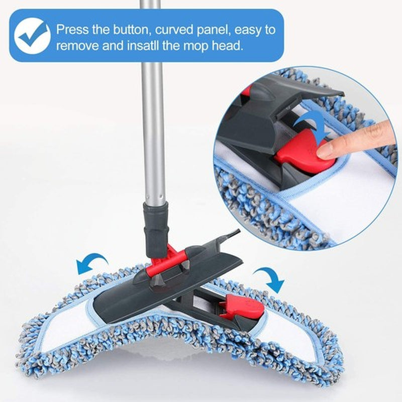 Hardwood Tile Marble Floor Microfiber Dust Mop Professional Dry Wet Flat Mops