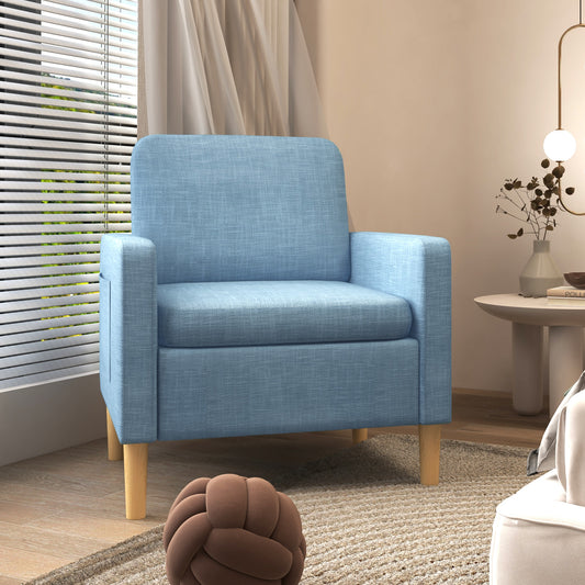 Modern Armchair Fireside Chair Upholstered Accent Chair for Living Room