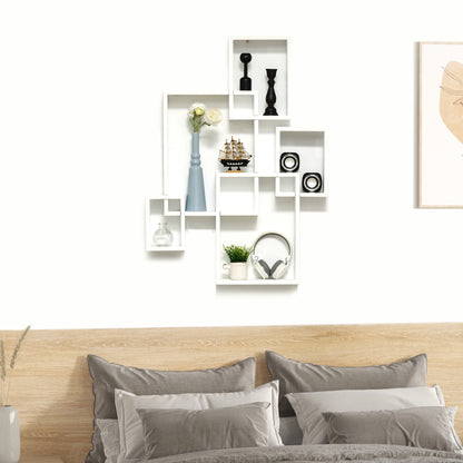 Wall Mounted Interlocking Cube Shelves, Display Wall Shelf for Living Room