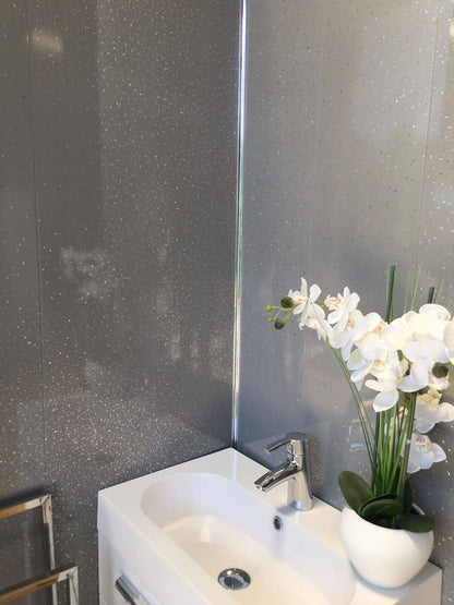 10 White Black Grey Sparkle & Marble Shower Wall Panels PVC Bathroom Cladding