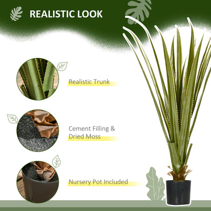 Decorative Artificial Plants Agave, Indoor Outdoor Potted Fake Plants
