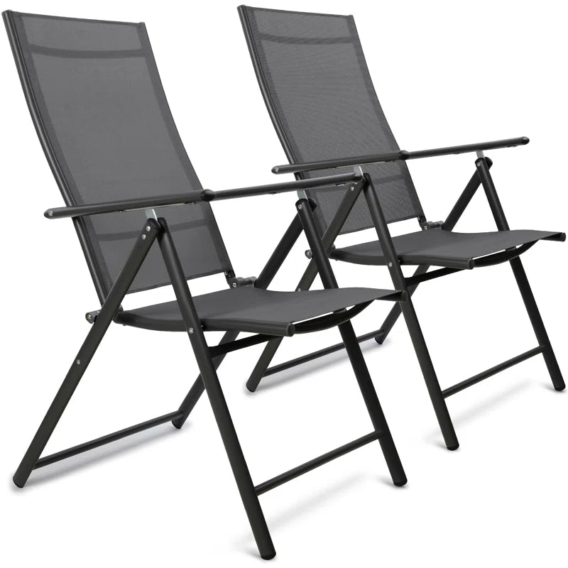 Moheez Folding Garden Chairs with 7 Reclining Positions