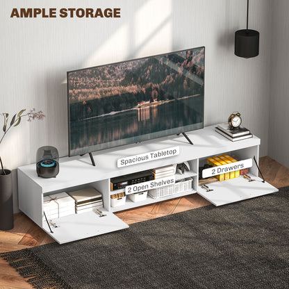 Modern Unit for TV W/ Cabinet Shelf for Living Room