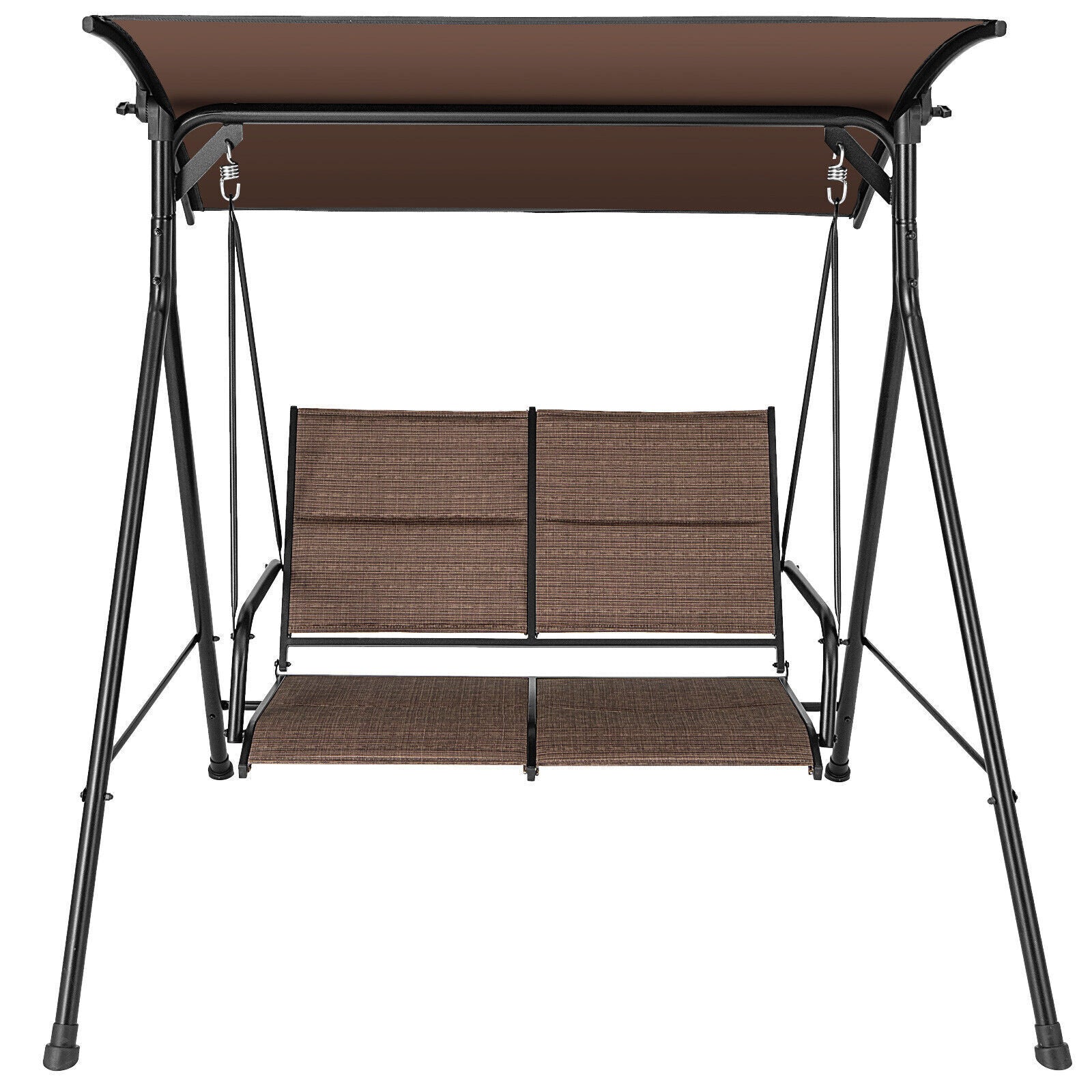 2 Seat Outdoor Porch Swing Swing Glider Outdoor Swing for Yard Patio Garden