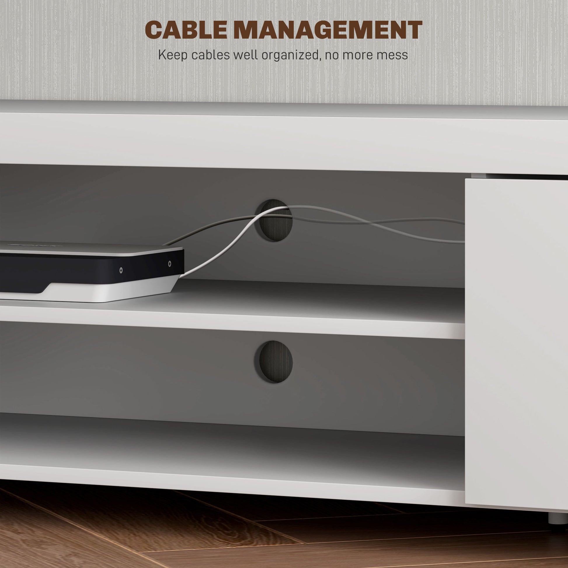 Modern Unit for TV W/ Cabinet Shelf for Living Room