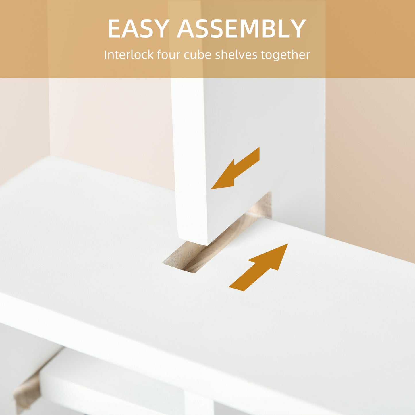 Wall Mounted Interlocking Cube Shelves, Display Wall Shelf for Living Room