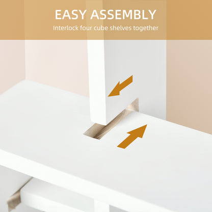 Wall Mounted Interlocking Cube Shelves, Display Wall Shelf for Living Room