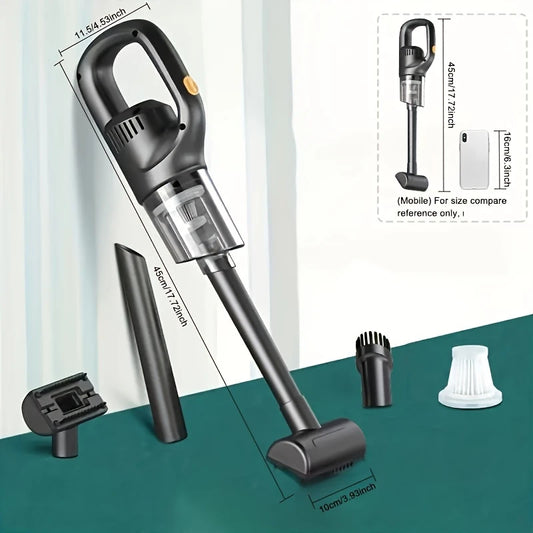 High-Suction Cordless Handheld Vacuum Cleaner – Rechargeable