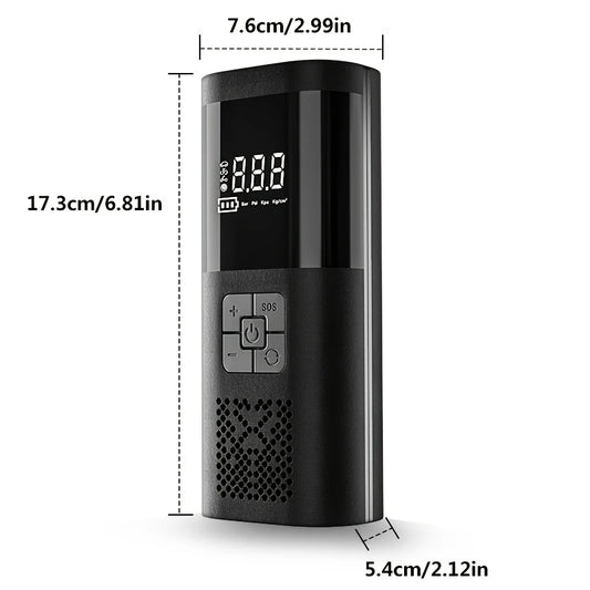 Portable 150PSI Air Compressor Tire Inflator with LED Light & Tire Pressure Gauge