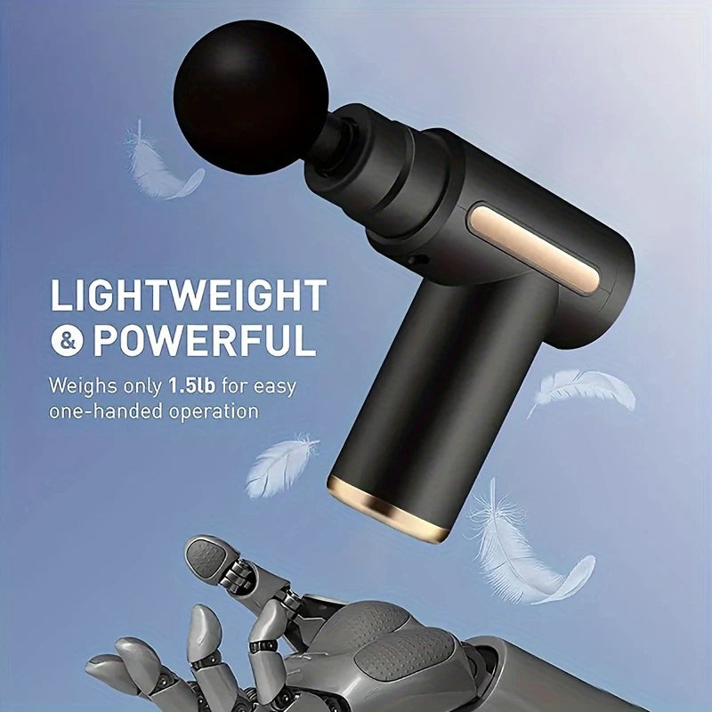 Ultra-Quiet Portable Handheld Massager – 6 Speeds, Rechargeable, Ergonomic Design