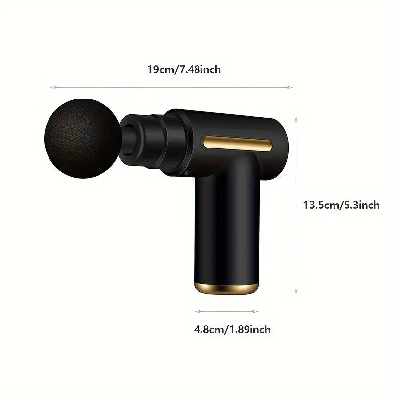 Ultra-Quiet Portable Handheld Massager – 6 Speeds, Rechargeable, Ergonomic Design
