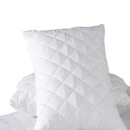 Pack of 4 Zipped WATERPROOF QUILTED Pillow Protectors Hypoallergenic Soft Covers