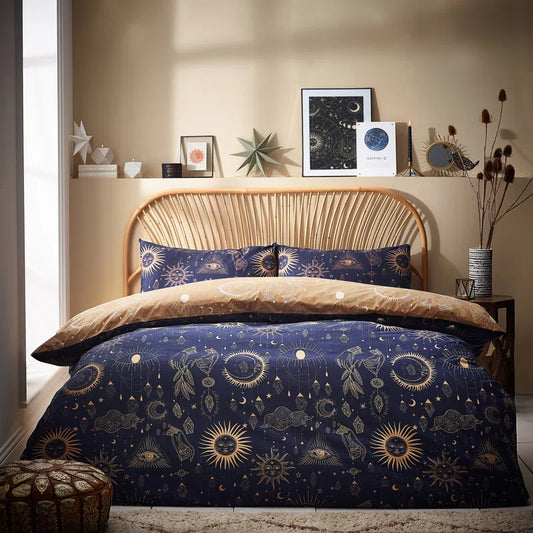 Cotton Blend, Polyester Abstract Bedding with Pillowcases