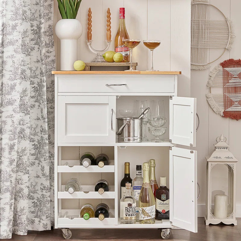 Rainer Wood Kitchen Cart