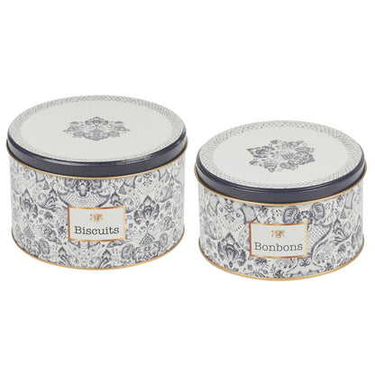 Pastry Biscuit Cookie Cake Pie Muffins and Sweet Tin Tea Set Designed Containers