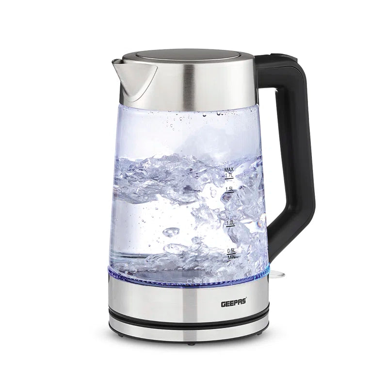 1.7L Illuminating Electric Glass Kettle 3000W Cordless