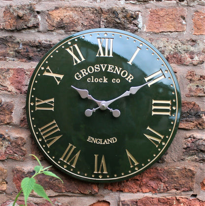 Outdoor Indoor Garden Wall Clock Station Hand Painted Church Clock Home Decor
