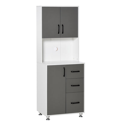 Modern Kitchen Cupboard with Storage Cabinets, 3 Drawers for Living Room