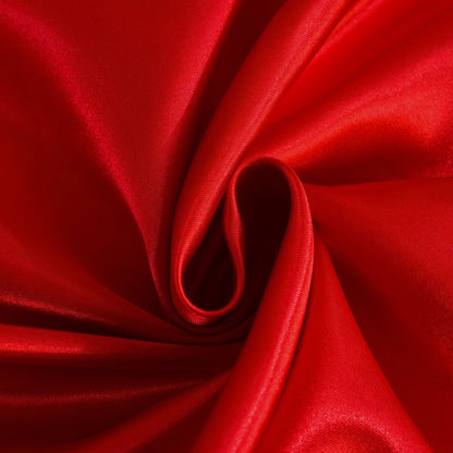 ROOEE 6PCS Satin Silk Complete Bedding Set Fitted Sheet Duvet Cover Pillow Cases