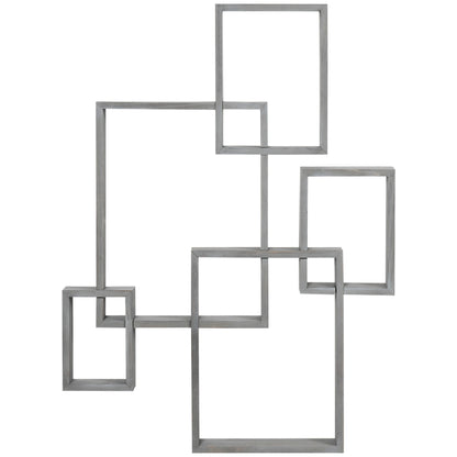 Wall Mounted Interlocking Cube Shelves, Display Wall Shelf for Living Room