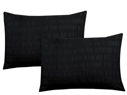 Seersucker Duvet Cover Set with Pillowcases