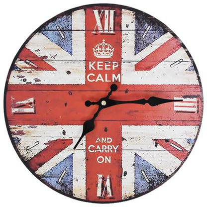 Vintage Wall Clock Colourful 30 Cm