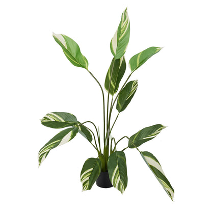 118Cm Artificial Green Plant in Pot Tall Fake Plastic Home Decor Faux Realistic