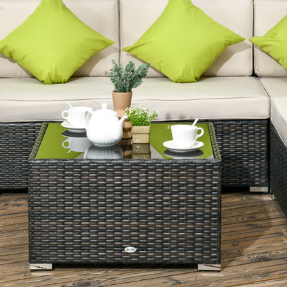 Rattan Outdoor Garden Furniture Patio Corner Sofa Set with Cushions