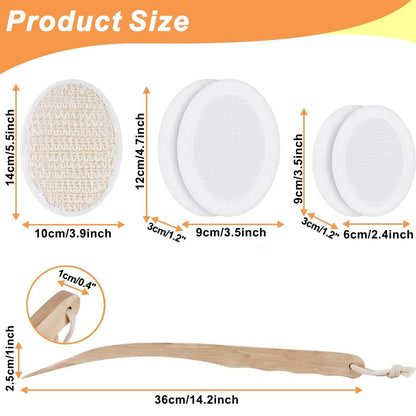 Long Handle Cream Lotion Applicator Body Massager Scrubber SPA Bath Shower Brush