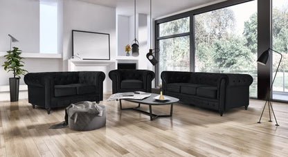 Asya 3 - Piece Velvet Living Room Set