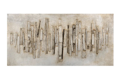 Handmade Modern Abstract Wall Decor on Solid Wood