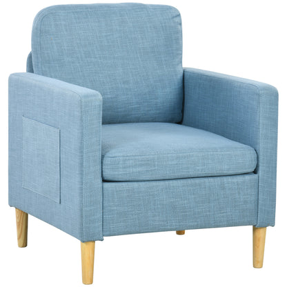 Modern Armchair Fireside Chair Upholstered Accent Chair for Living Room