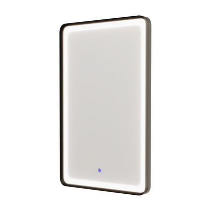 Nes Home Touch Sensor Bathroom LED Mirror Demister 500X700Mm Matte Black