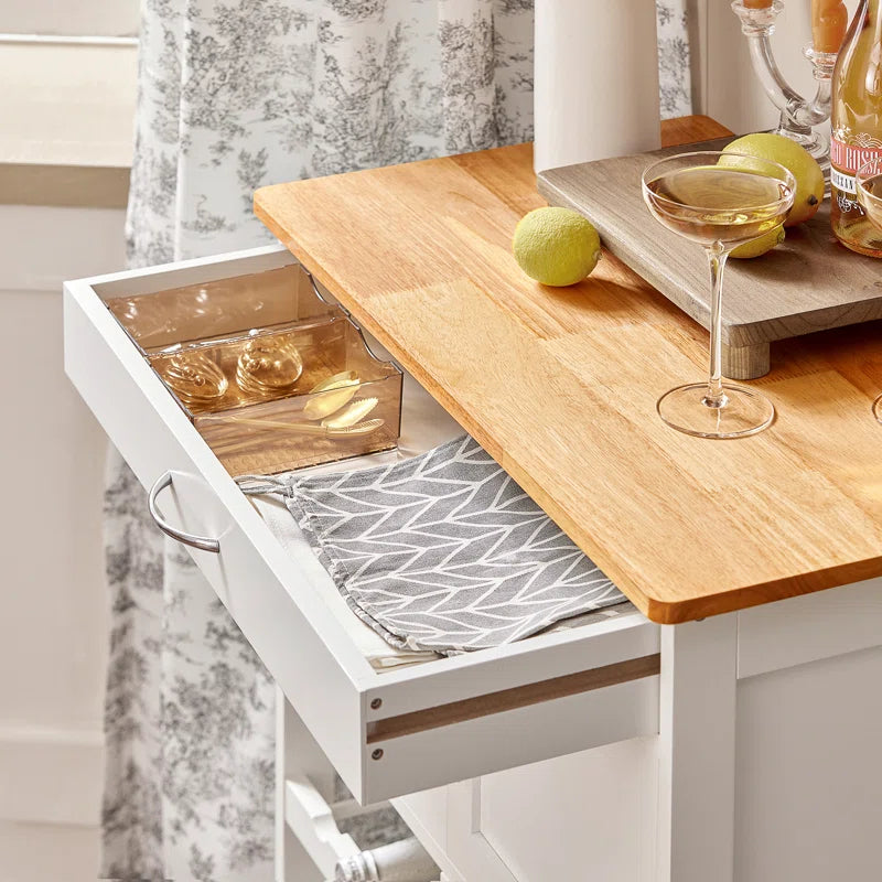 Rainer Wood Kitchen Cart