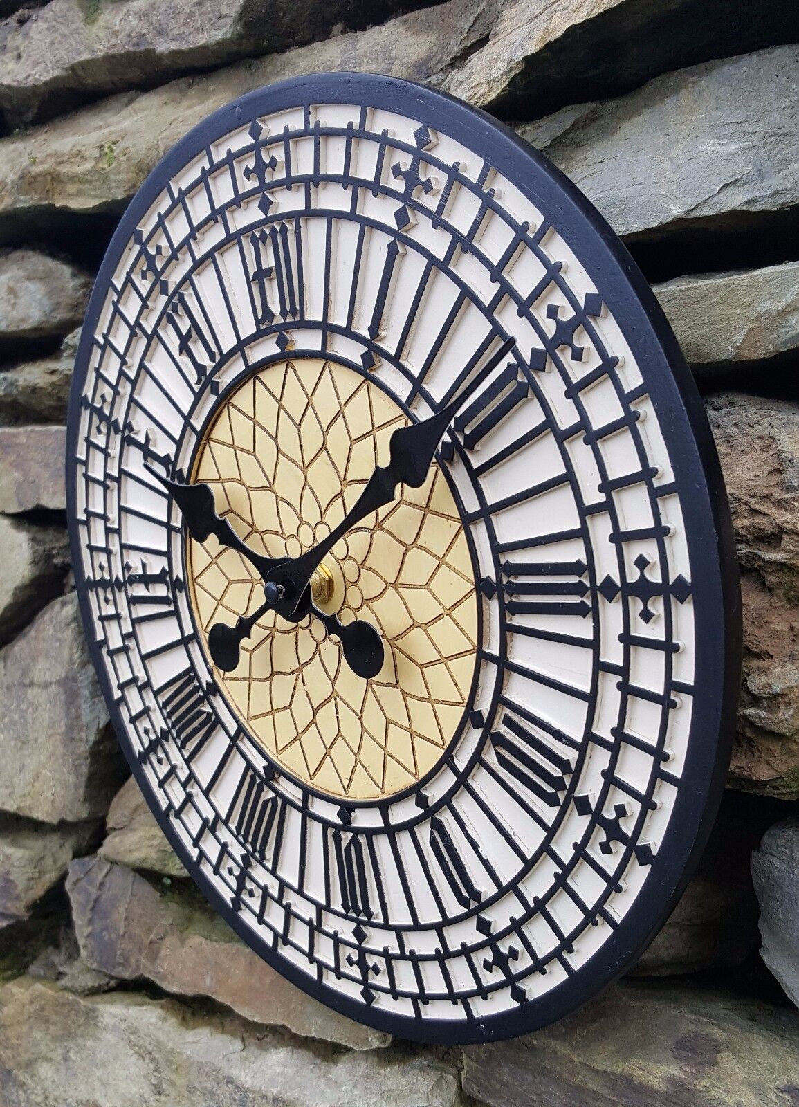 Garden Clock Outdoor Indoor 12" Garden Station Wall Clock Big Ben Westminster