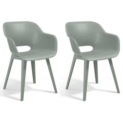 Outdoor Chairs Akola 2 Pcs Graphite