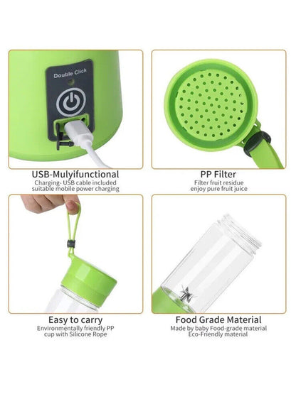 Portable Electric Blender Juicer Fruit Blender Maker Milk Shaker Upgraded