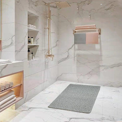 Loofah Shower Mat for inside Shower Non-Slip anti Mould PVC Bath Mat Quick Dry