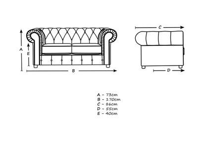 Aaron 2 - Piece Velvet Living Room Set
