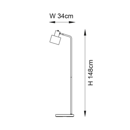 148Cm Arched Floor Lamp