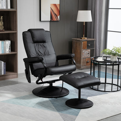 Freestanding Living Room Chair with High Density Cushion and Footrest Beige