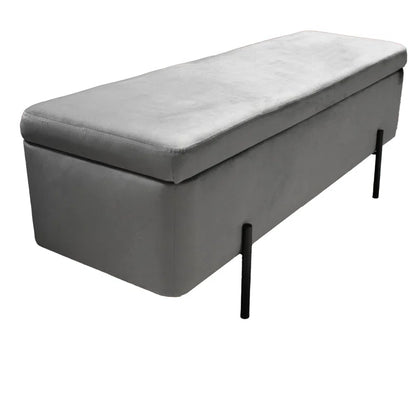 Analisha Velvet Upholstered Storage Bench