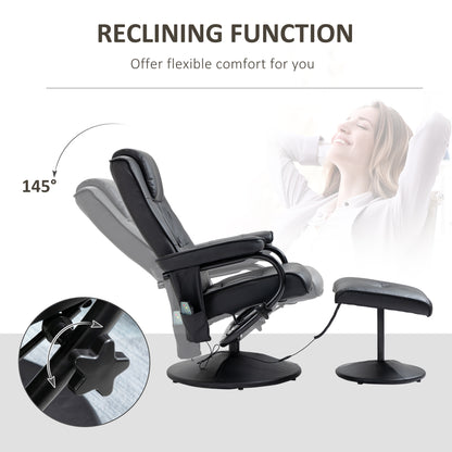 Freestanding Living Room Chair with High Density Cushion and Footrest Beige