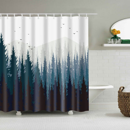 Funny Animals Shower Curtain Cute Cartoon 3D Shower Curtain Funny Cats 12 Hook