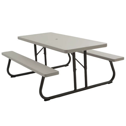 Outdoor Furnitures 6-Foot Classic Folding Picnic Table